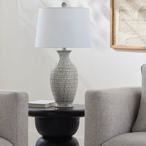   Modern European furniture - Gray Ceramic Accent Table Lamp - www.oroa.com | Oroa.com