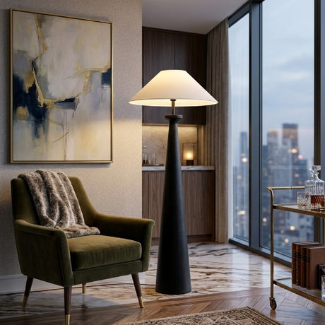   Modern European furniture - Black Base Accent Floor Lamp - www.oroa.com | Oroa.com