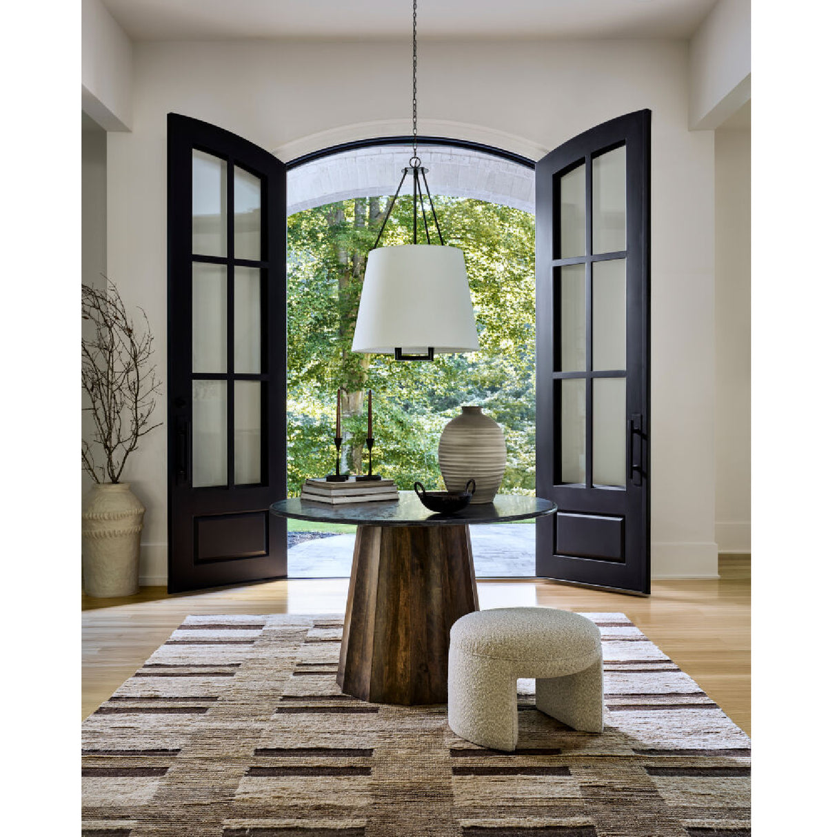   White Linen Chandelier | Oroa.com