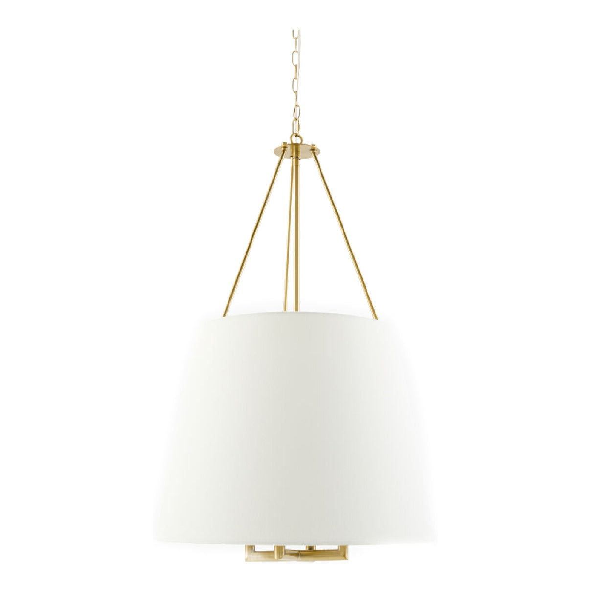   White Linen Chandelier | Oroa.com