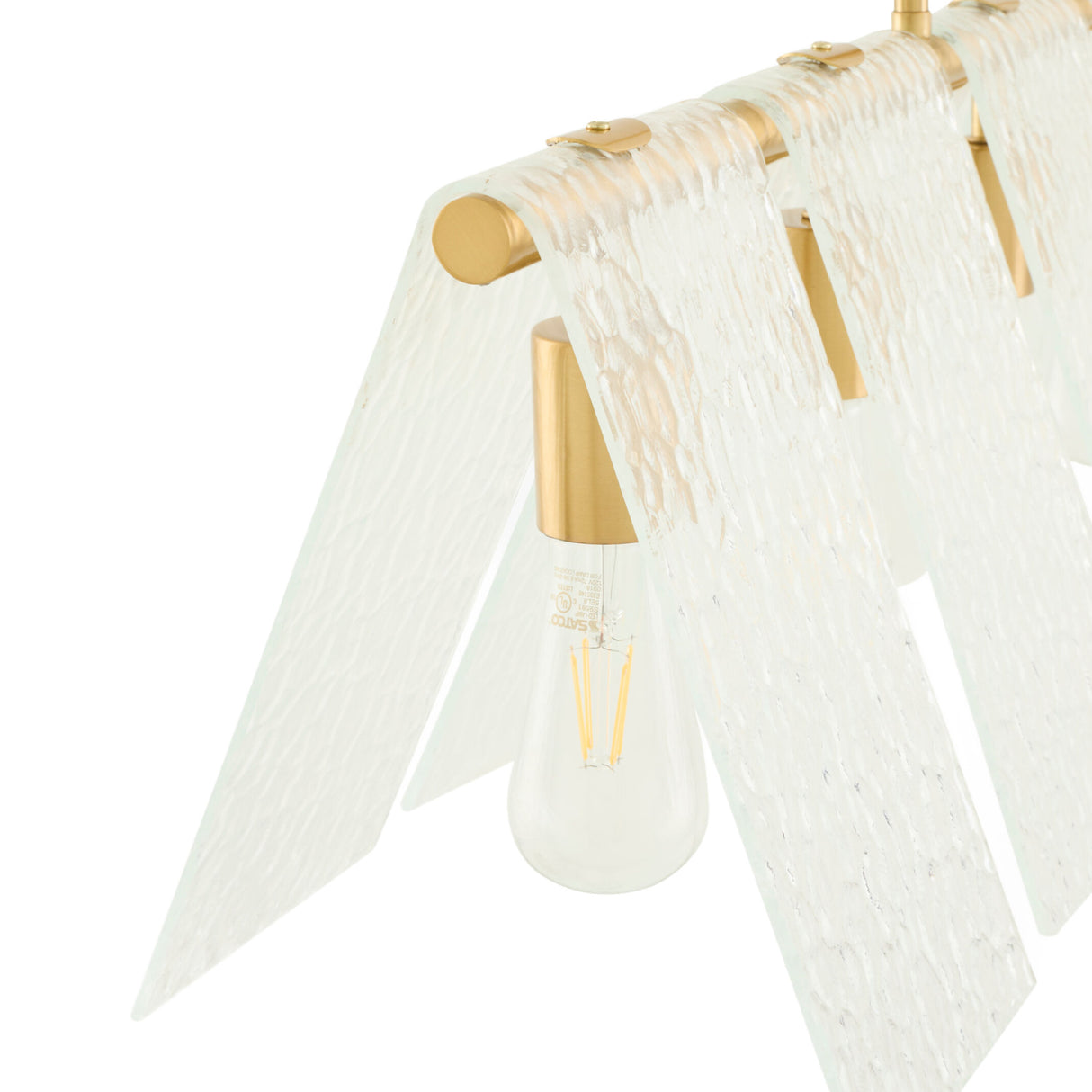   Modern European furniture - 6-Light Clear Glass Linear Chandelier - www.oroa.com | Oroa.com