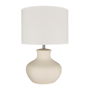   Modern European furniture - Glazed Cream Ceramic Table Lamp - www.oroa.com | Oroa.com