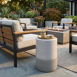   Modern European furniture - Ceramic Cylindrical Outdoor Stool - www.oroa.com | Oroa.com