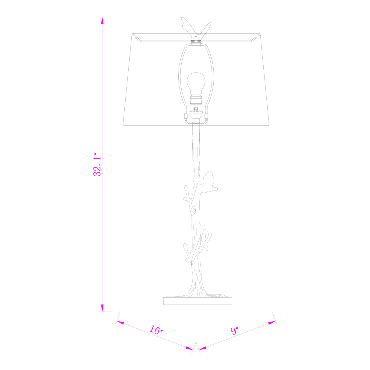   Modern European furniture - Bronze Branch Accent Table Lamp - www.oroa.com | Oroa.com