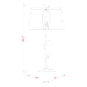   Modern European furniture - Bronze Branch Accent Table Lamp - www.oroa.com | Oroa.com