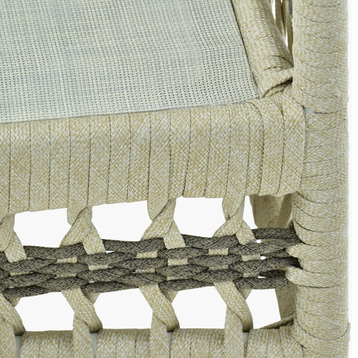   Cream Aluminum Outdoor Accent Chair | Oroa.com