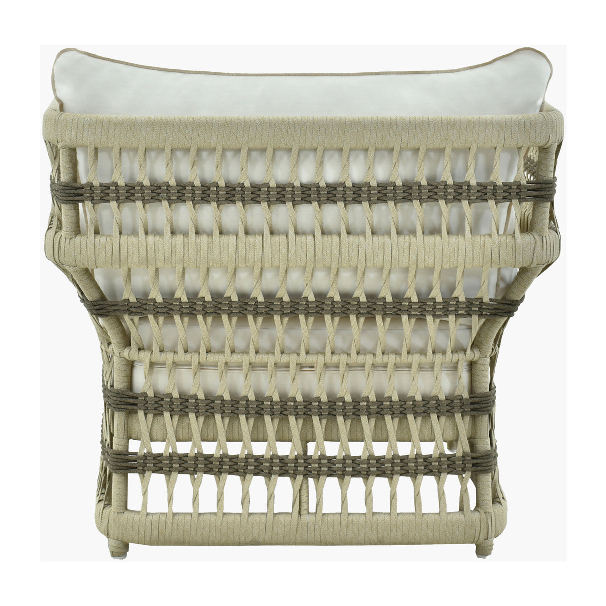   Cream Aluminum Outdoor Accent Chair | Oroa.com
