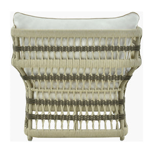   Cream Aluminum Outdoor Accent Chair | Oroa.com