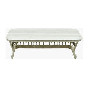  Modern European furniture - Cream Aluminum Outdoor Coffee Table - www.oroa.com | Oroa.com
