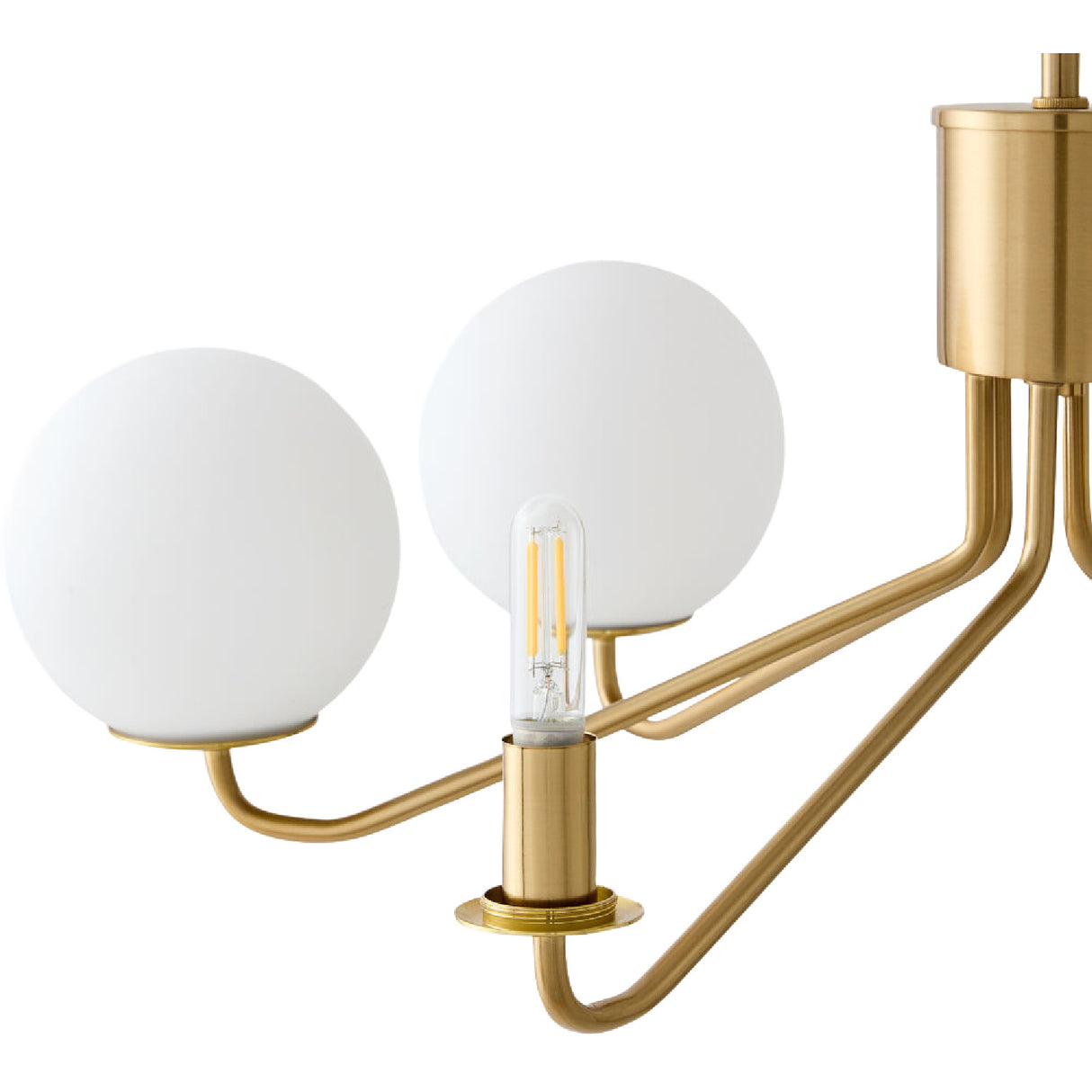   Modern European furniture - 6-Light White Glass Orbs Chandelier - www.oroa.com | Oroa.com