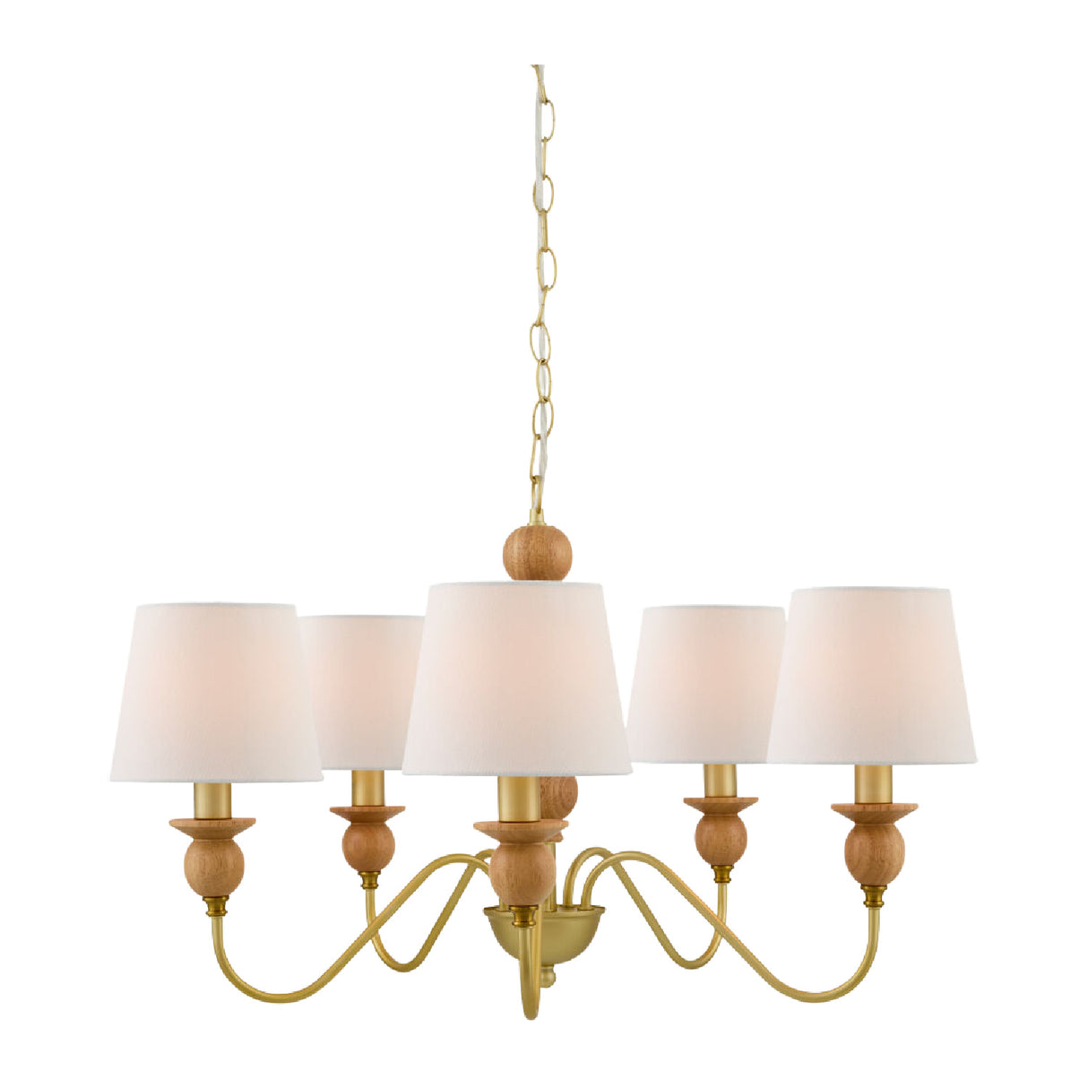   5-Light Linen Classic Chandelier | Oroa.com