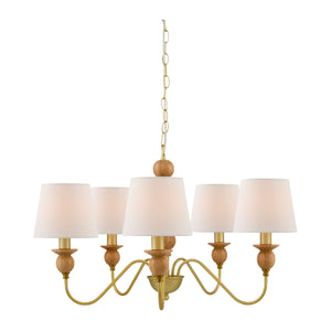   5-Light Linen Classic Chandelier | Oroa.com