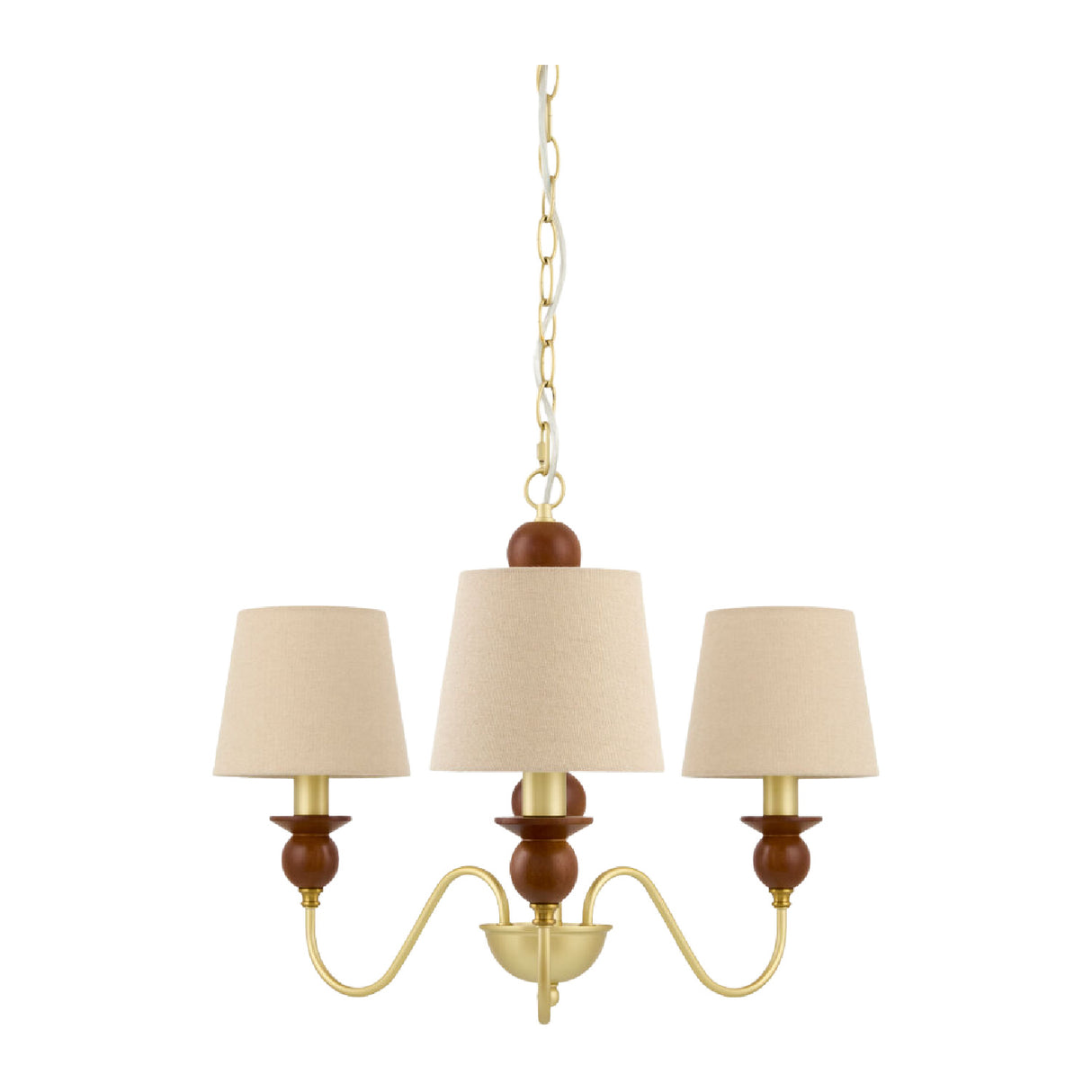  3-Light Linen Classic Chandelier | Oroa.com