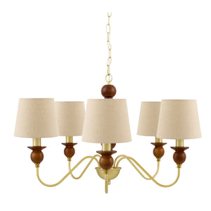   5-Light Linen Classic Chandelier | Oroa.com