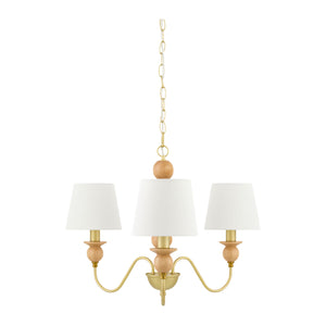   3-Light Linen Classic Chandelier | Oroa.com