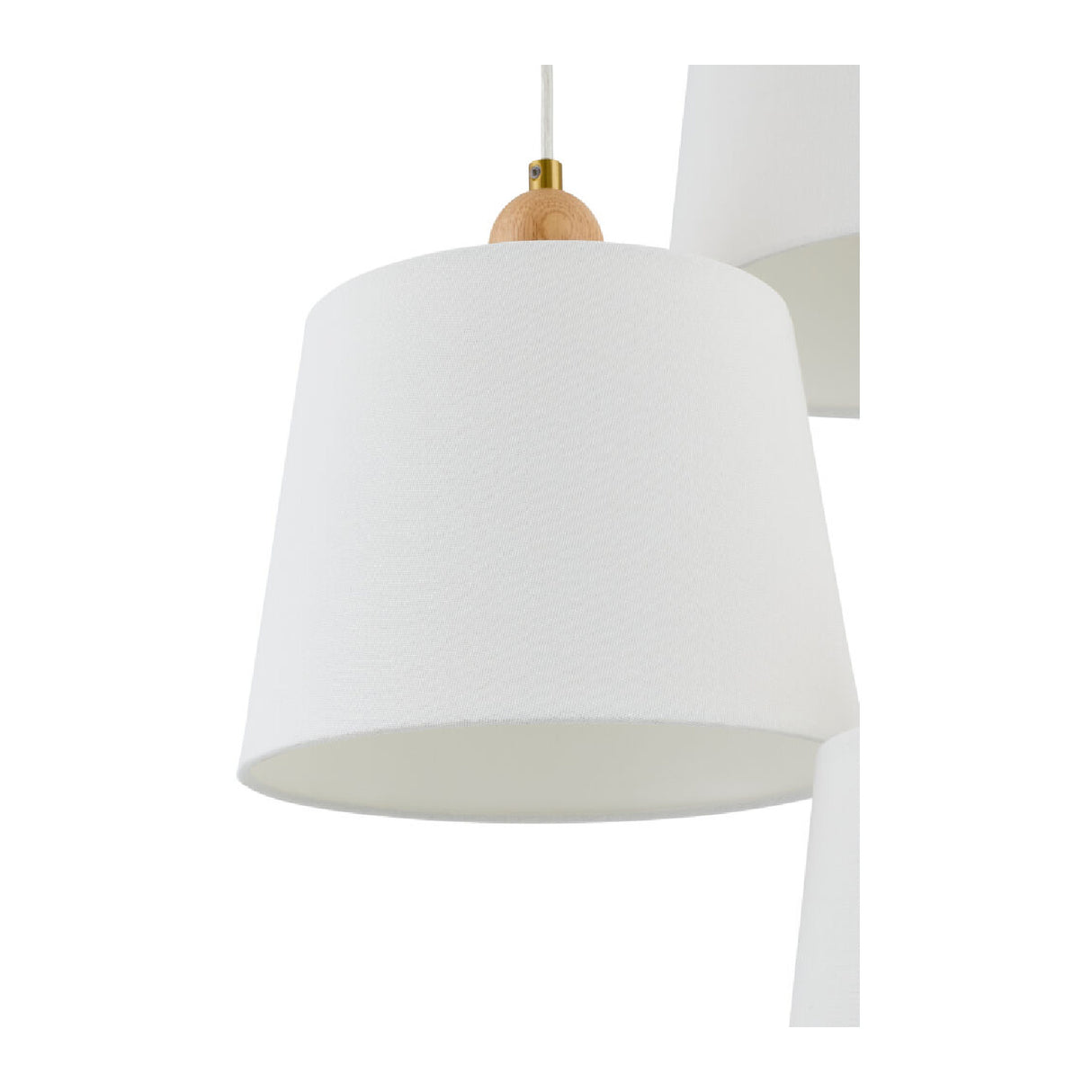   3-Light Linen Chandelier | Oroa.com