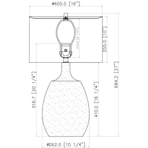   Modern European furniture - White Cement Accent Table Lamp - www.oroa.com | Oroa.com