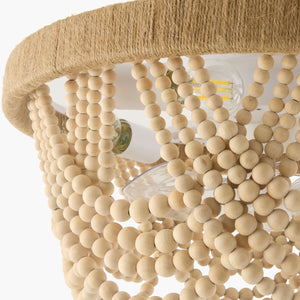   Modern European furniture - Wooden Beads Cascade Chandelier - www.oroa.com | Oroa.com