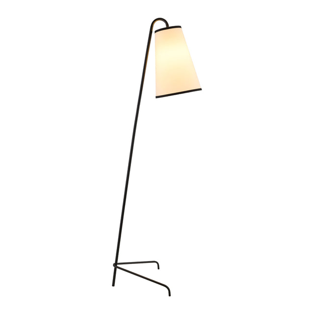 Modern European furniture - White Linen Tilted Floor Lamp - www.oroa.com