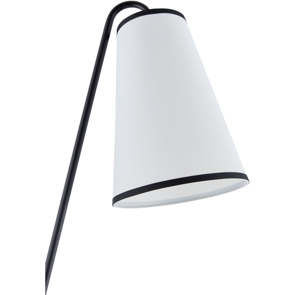   Modern European furniture - White Linen Tilted Floor Lamp - www.oroa.com | Oroa.com