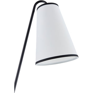   Modern European furniture - White Linen Tilted Floor Lamp - www.oroa.com | Oroa.com
