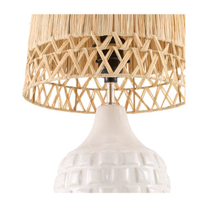   Woven Seagrass Ceramic Table Lamp (Set of 2) | Oroa.com
