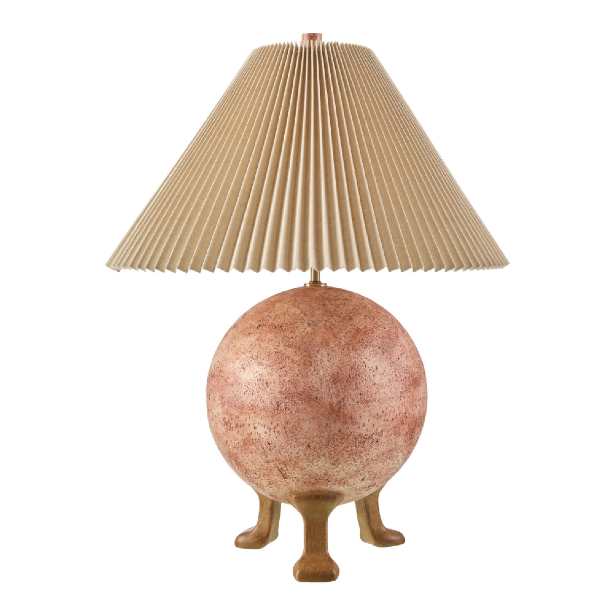   Pleated Linen Cement Table Lamp | Oroa.com