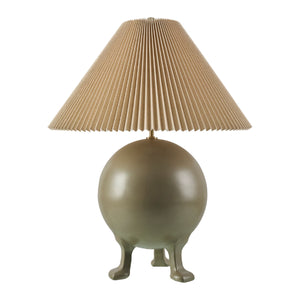   Pleated Linen Cement Table Lamp | Oroa.com