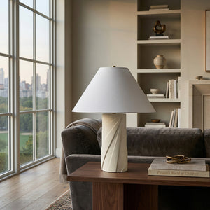   Modern European furniture - White Concrete Cotton Table Lamp - www.oroa.com | Oroa.com