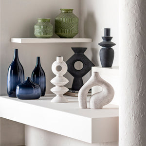   Modern European furniture - Matte Ceramic Geometrical Vase - www.oroa.com | Oroa.com