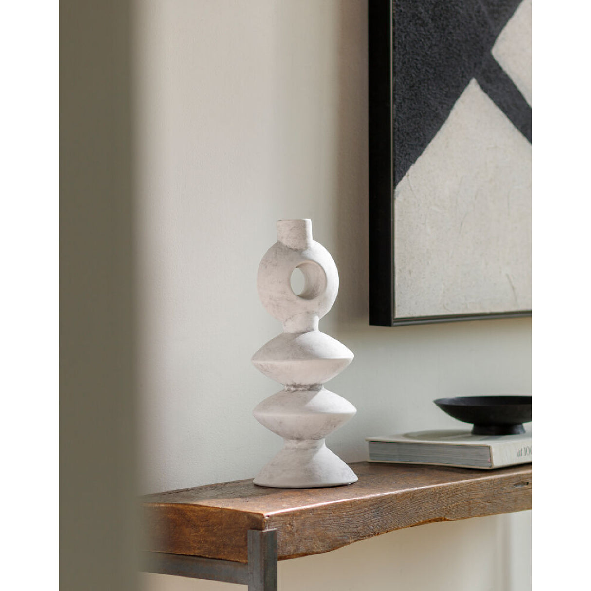   Modern European furniture - Matte Ceramic Geometrical Vase - www.oroa.com | Oroa.com