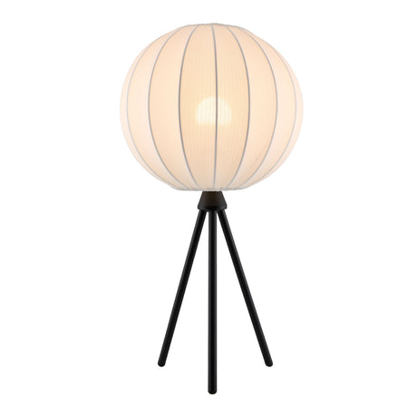   Modern European furniture - White Cotton Tripod Table Lamp - www.oroa.com | Oroa.com