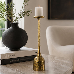   Modern European furniture -Antiqued Iron Candleholder L - www.oroa.com | Oroa.com