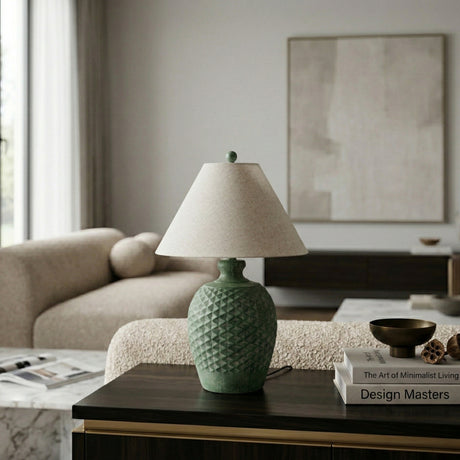   Green Cement Accent Table Lamp L | Oroa.com