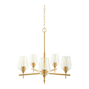   5-Light Glass Chandelier | Oroa.com