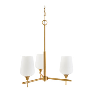   Glass 3-Light Chandelier | Oroa.com