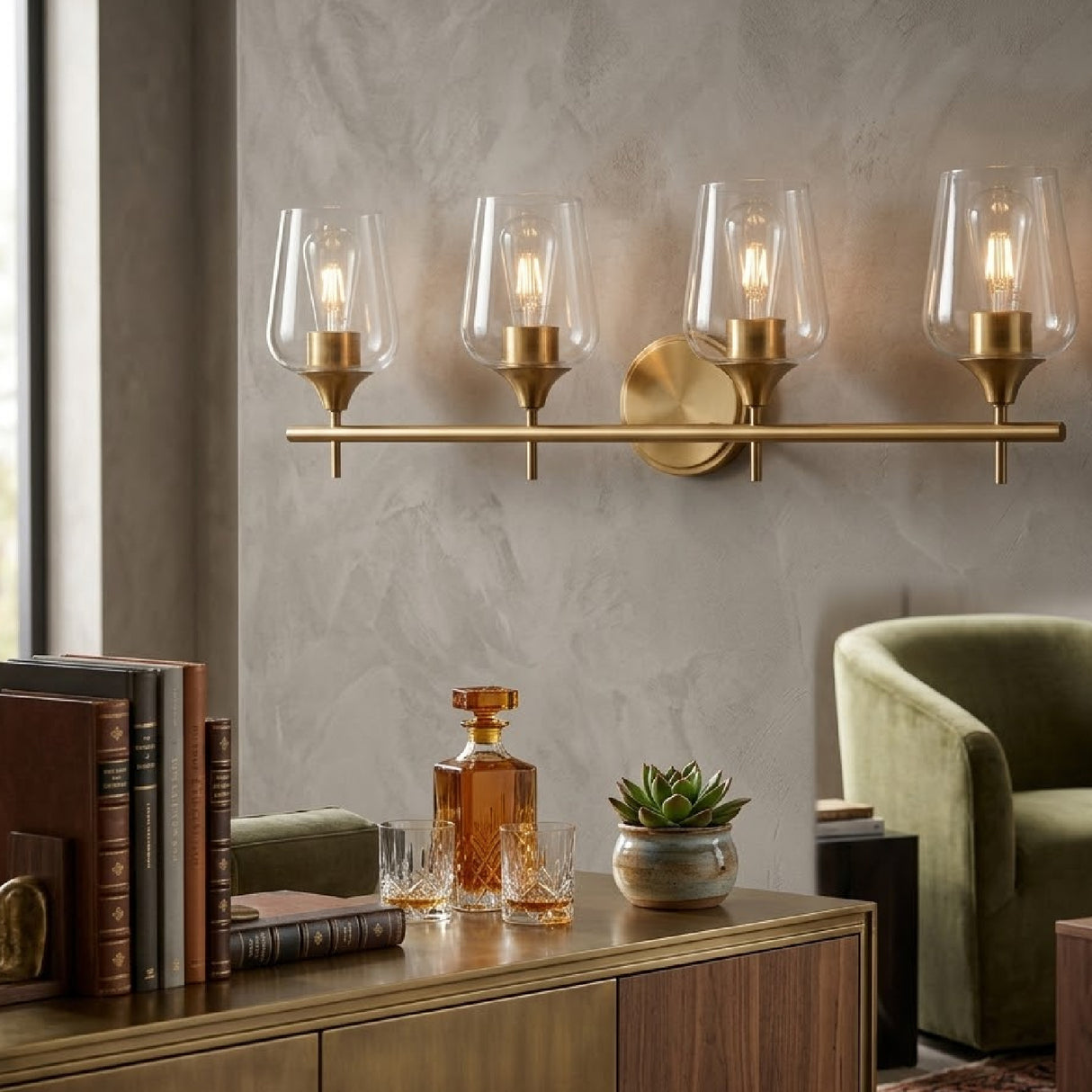   Modern European furniture - Glass Shade Wall Lamp - www.oroa.com | Oroa.com