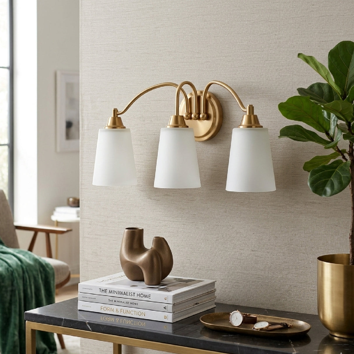   Modern European furniture - Glass Shades 3-Light Wall Lamp - www.oroa.com | Oroa.com