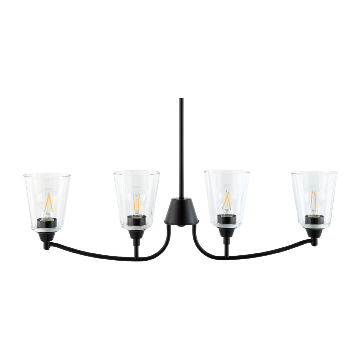   Glass Shades 4-Light Chandelier | Oroa.com