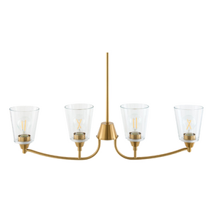   Glass Shades 4-Light Chandelier | Oroa.com