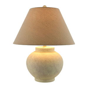   Ceramic Beige Linen Table Lamp | Oroa.com