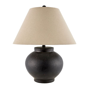   Ceramic Beige Linen Table Lamp | Oroa.com