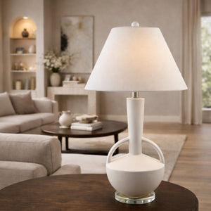   Empire Linen Ceramic Table Lamp | Oroa.com
