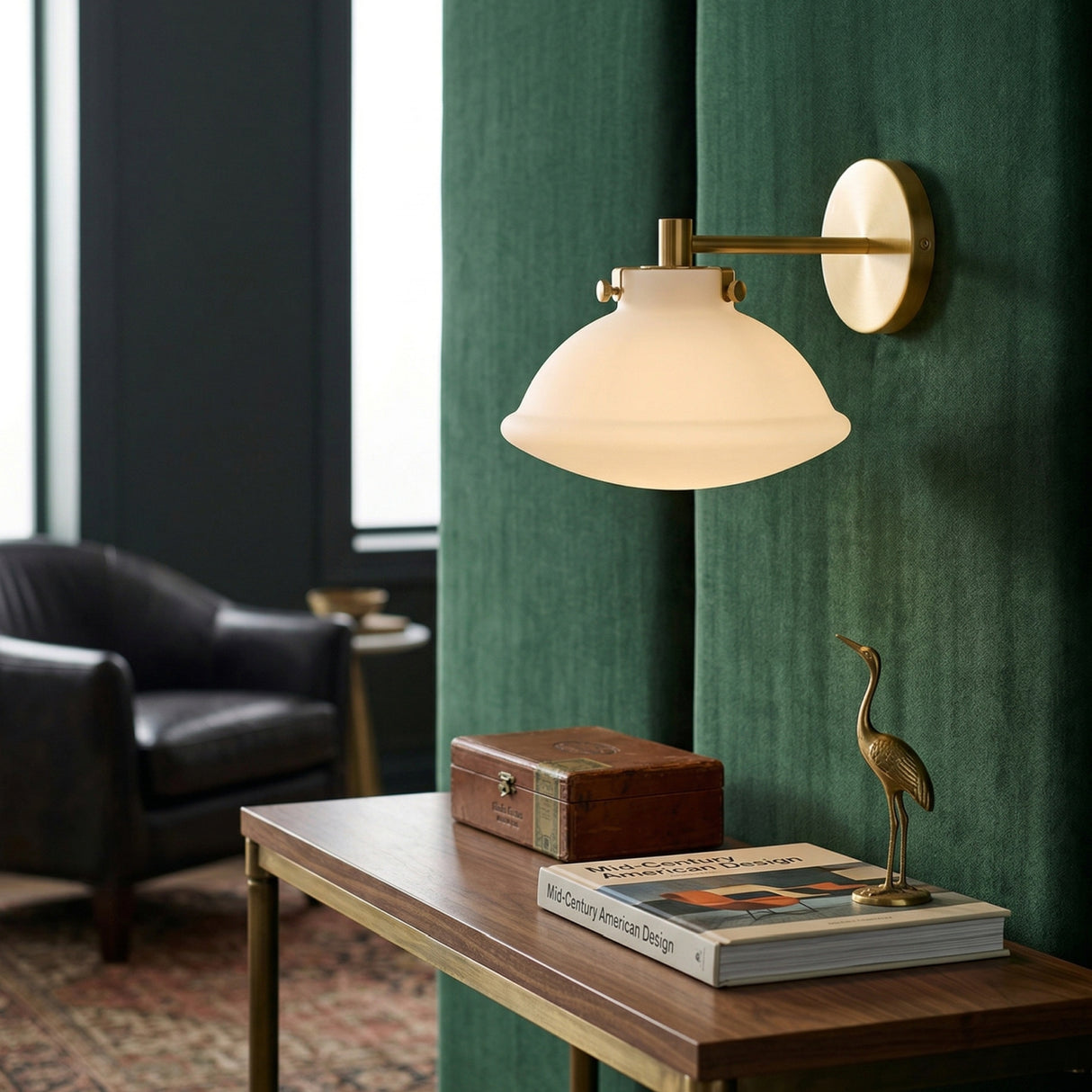   Modern European furniture - White Glass Dome Wall Lamp - www.oroa.com | Oroa.com