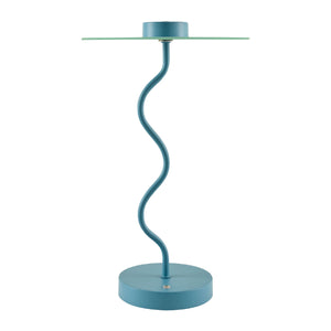   Blue Wavy Accent Table Lamp | Oroa.com