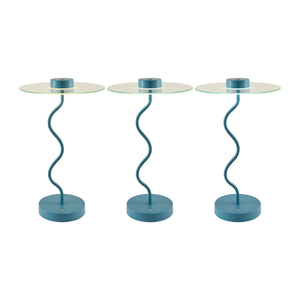   Blue Wavy Accent Table Lamp | Oroa.com