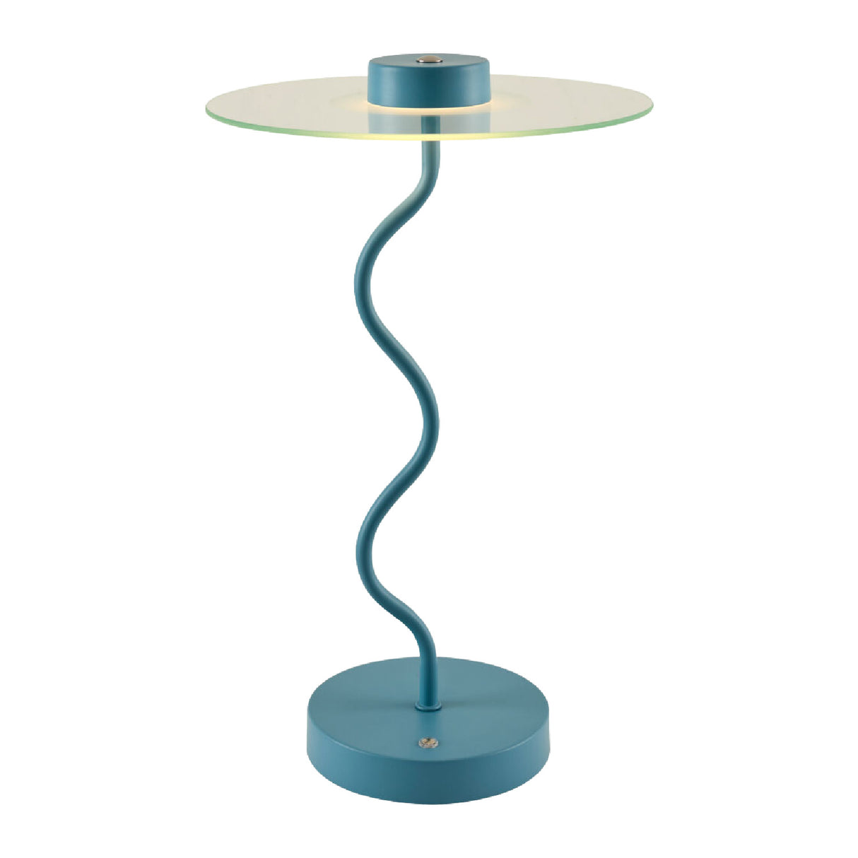   Blue Wavy Accent Table Lamp | Oroa.com
