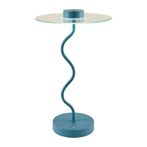   Blue Wavy Accent Table Lamp | Oroa.com