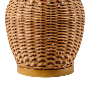   Brown Rattan Accent Table Lamp | Oroa.com