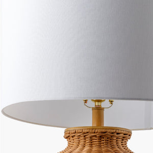   Brown Rattan Accent Table Lamp | Oroa.com